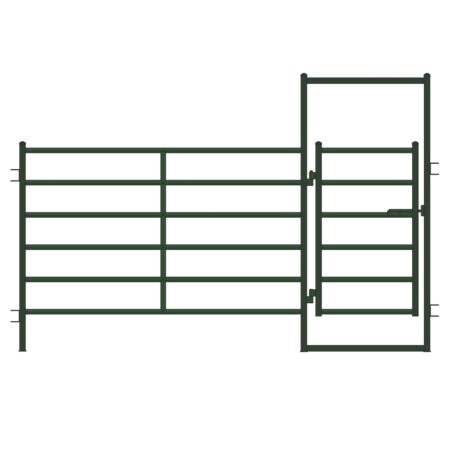 12ft Powder Coated Panel with Man Gate