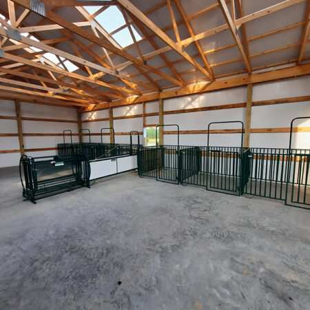 Heavy Duty Spindle Penning Panel with Man Door