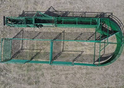 C4000 – Cattle Handling System on Field- Drone View- LK