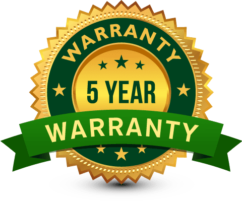 Lakeland 5-Year Warranty badge