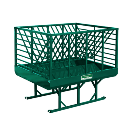 Green Square & Round Bale Horse Feeder