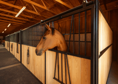 sliding door horse stalls