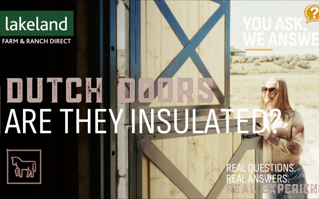 dutch barn doors - are they insulated?